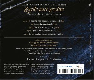 Alessandro Scarlatti: Quella Pace Gradita - The Recorder and Violin Cantatas